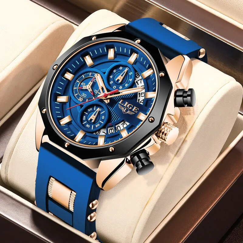 Men's Apex Chronograph Watch Sapphire Gold