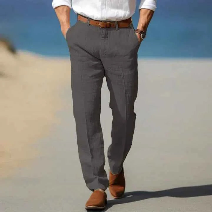 Men's Relaxed Fit Pants Dark Grey