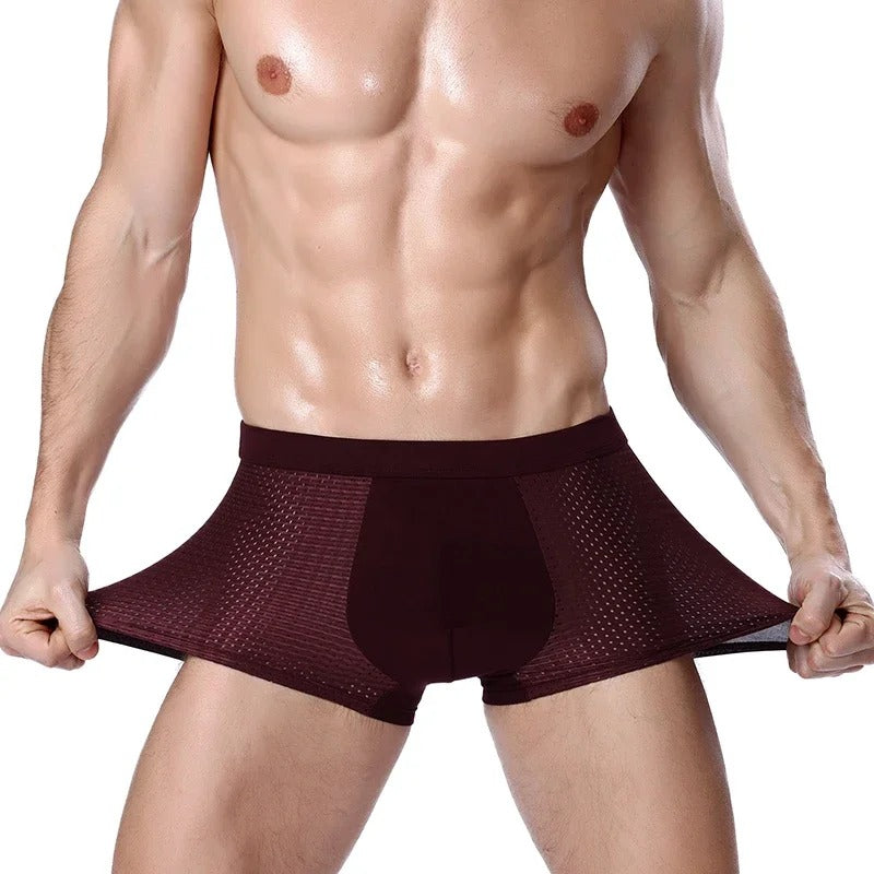 Men's Breathable Mesh Boxer Shorts 5-Pack