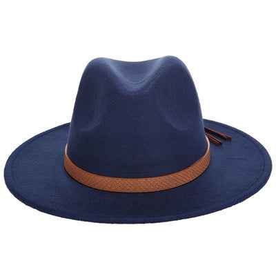 Woolen Jazz Hat - Stylish Winter Accessory for Confident Women Cyan