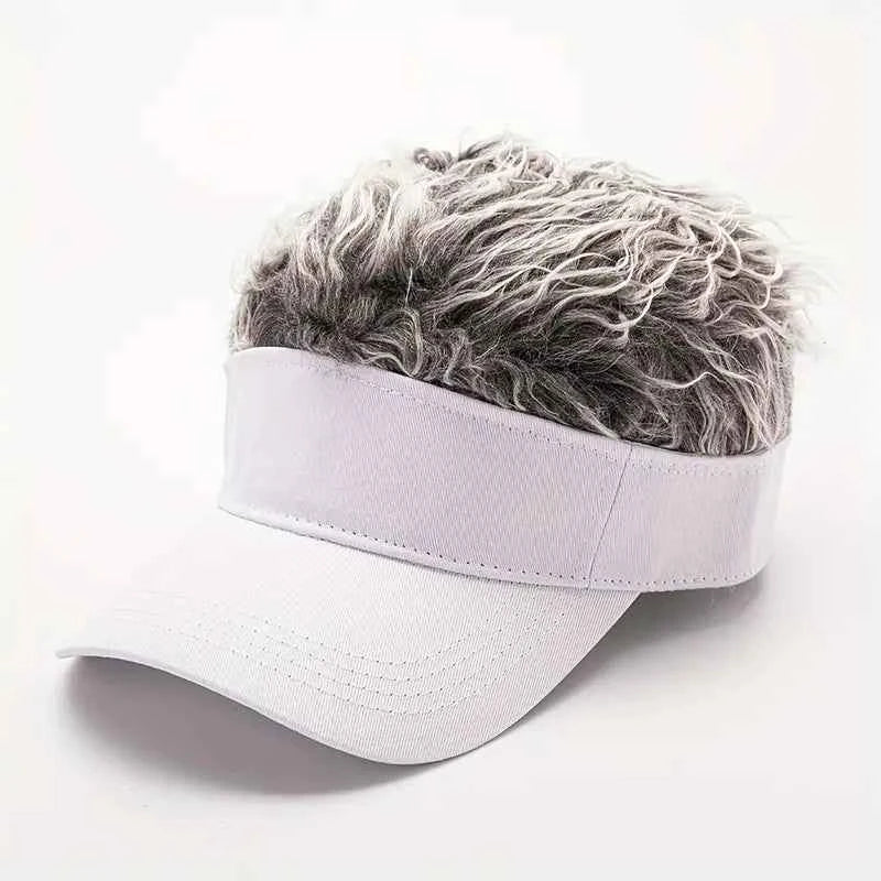 Trendy Wild Style Sun Visor White Gray