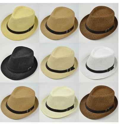 Men's Trendy Summer Straw Hat for Outdoor Adventures and Sun Protection