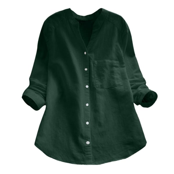 Women's Relaxed Fit Button-Up Blouse