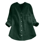 Women's Relaxed Fit Button-Up Blouse