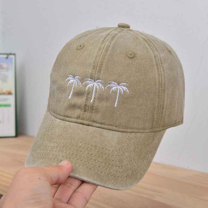 Water-washing Embroidery Retro Sun Hat For Women SKSHU Dark Khaki Adjustable