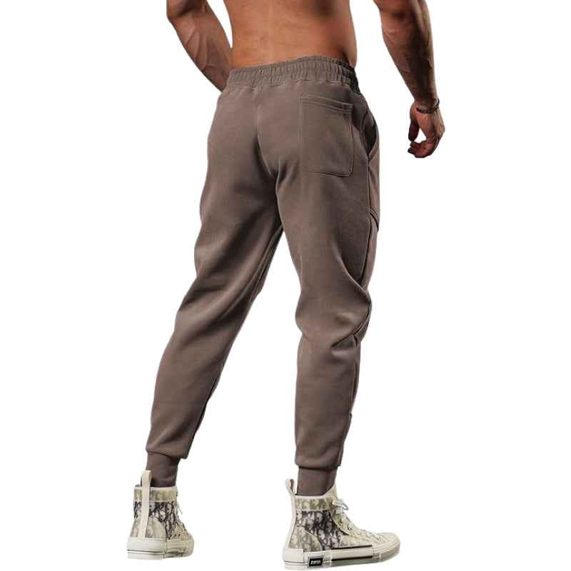 Men's Lightweight Cargo Fleece Jogging Pants - Tapered Fit