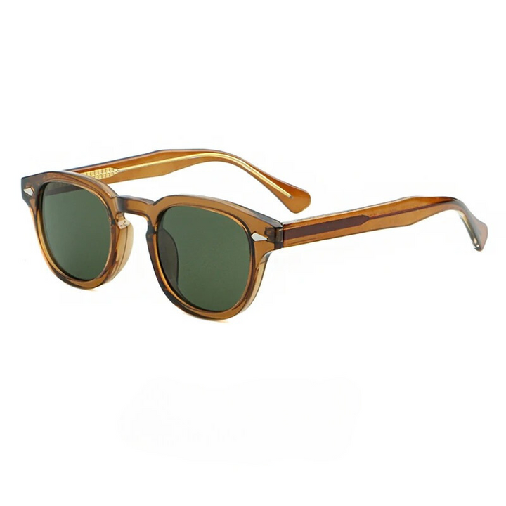 Polarized Oxford Sunglasses for Ultimate UV Protection Brown Green