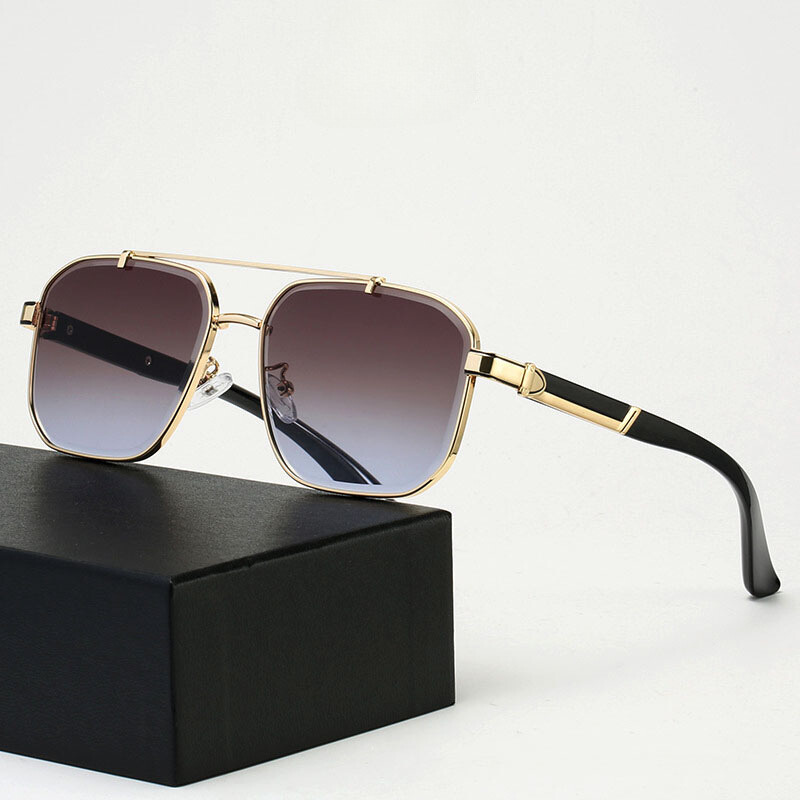 Stylish UV Protection Sunglasses Tawny Blue Gradient