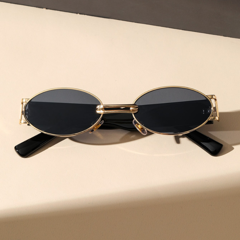 Retro Golden Aura Sunglasses for Stylish Looks