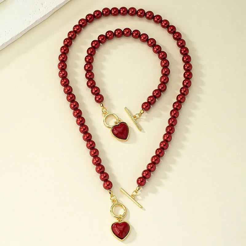 Elegant Pearl Jewelry Set