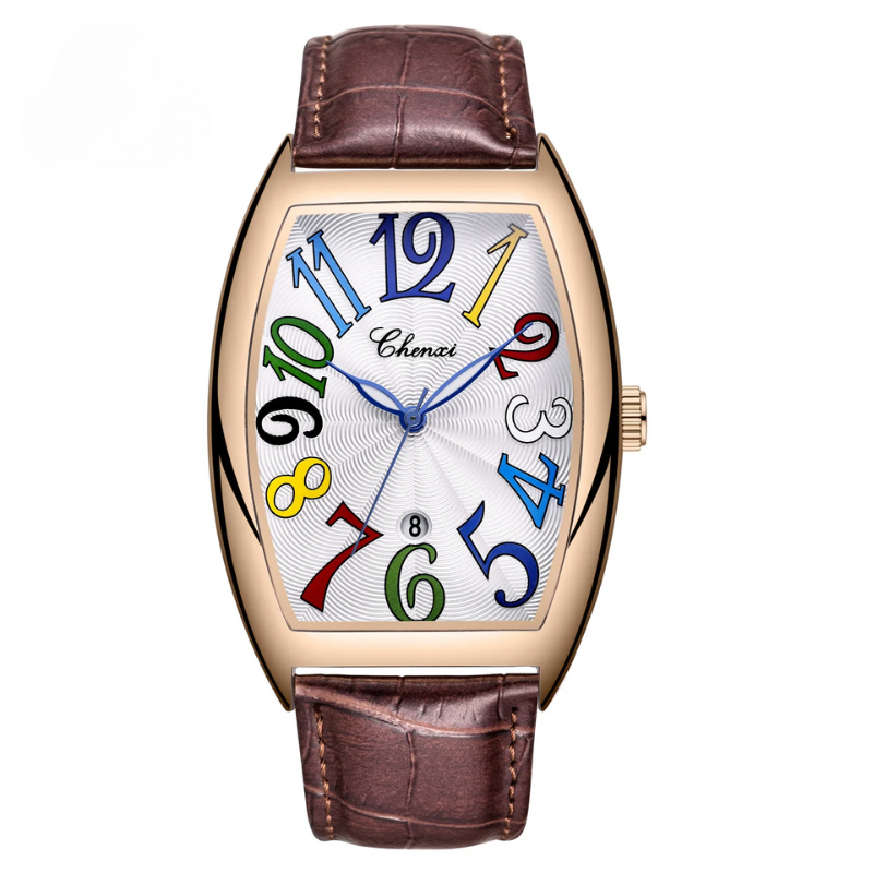 Elegant Leather Timepiece