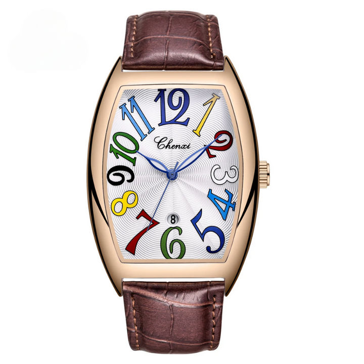 Elegant Leather Timepiece