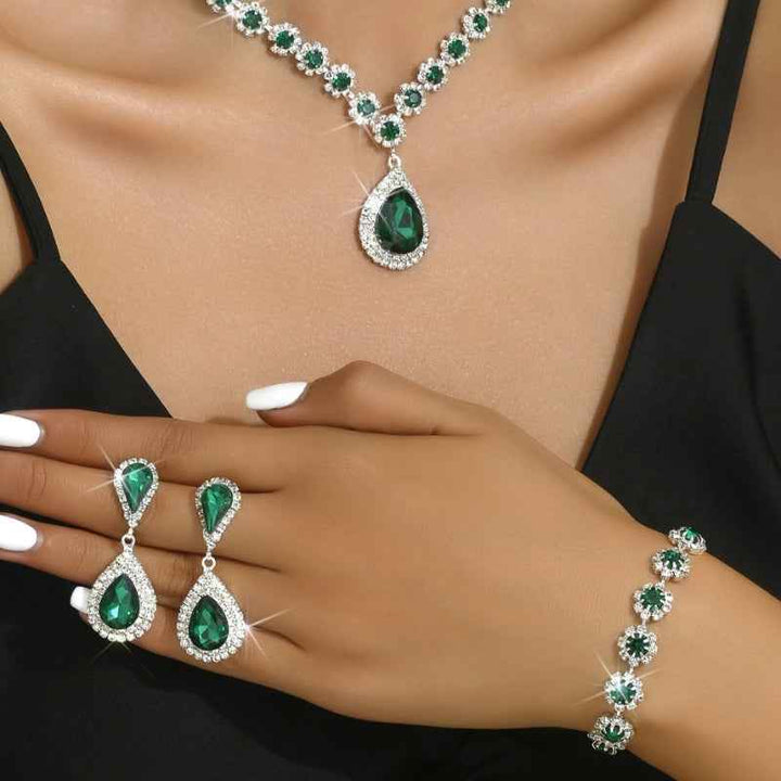 Elegant 3-Piece Gemstone Jewelry Set