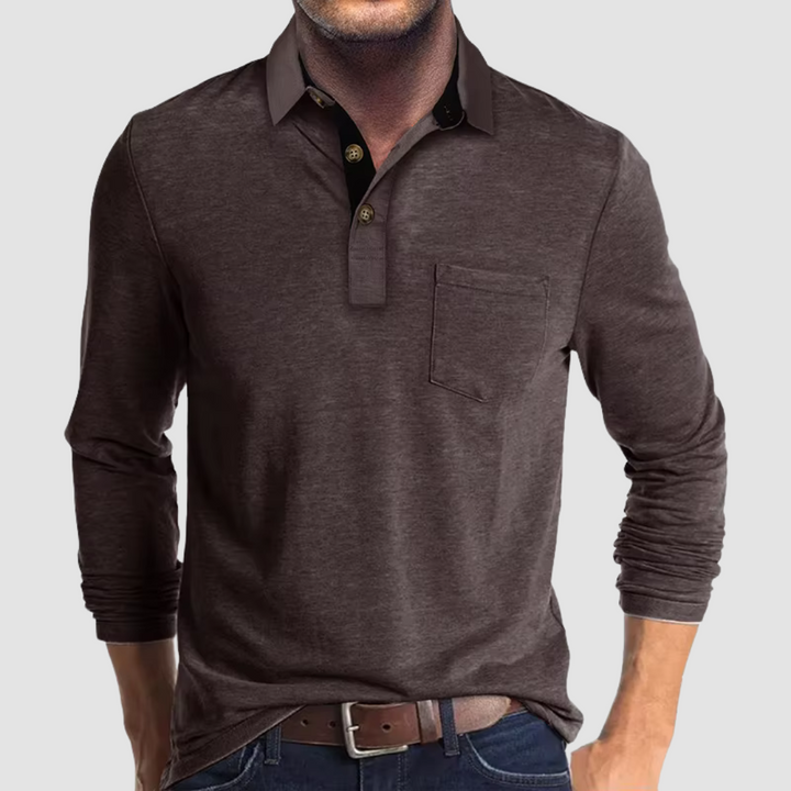 Men's Stylish Polo Shirt Taupe