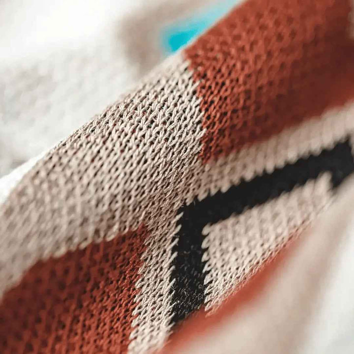 Men's Vintage Jacquard Knit Shorts - Sun Chaser Style