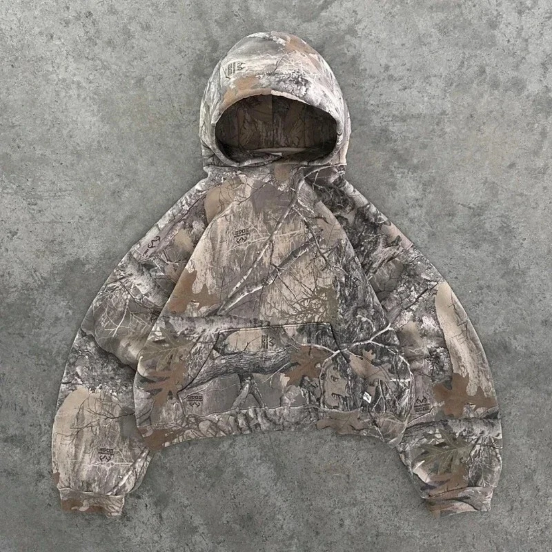 Men's Camouflage Hoodie Camo without Zipper
