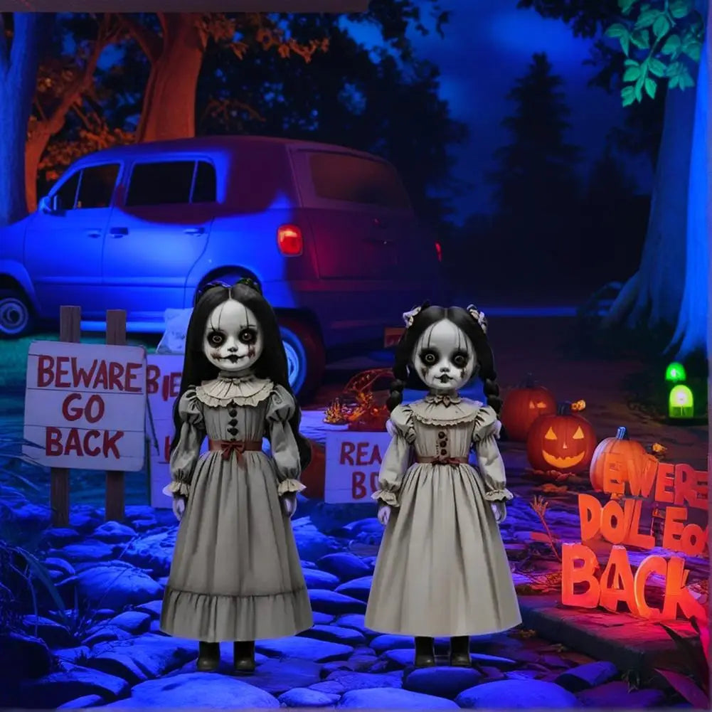 Halloween's Ghost Doll Yard Decorations with Stakes, Set of 2