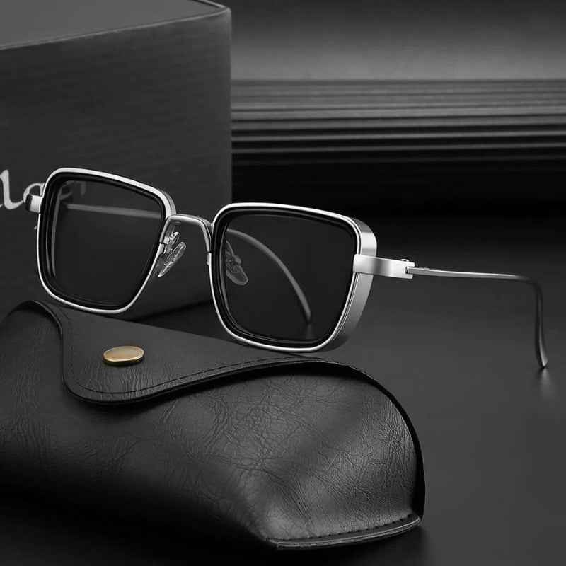 Retro Steampunk Sunglasses for Unique Style Silver Black
