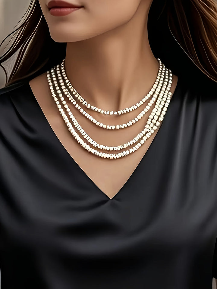 Women's Draped V-Neck Blouse