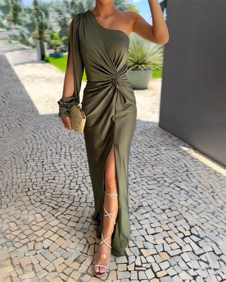 Yassi | Women's One Shoulder Maxi Dress