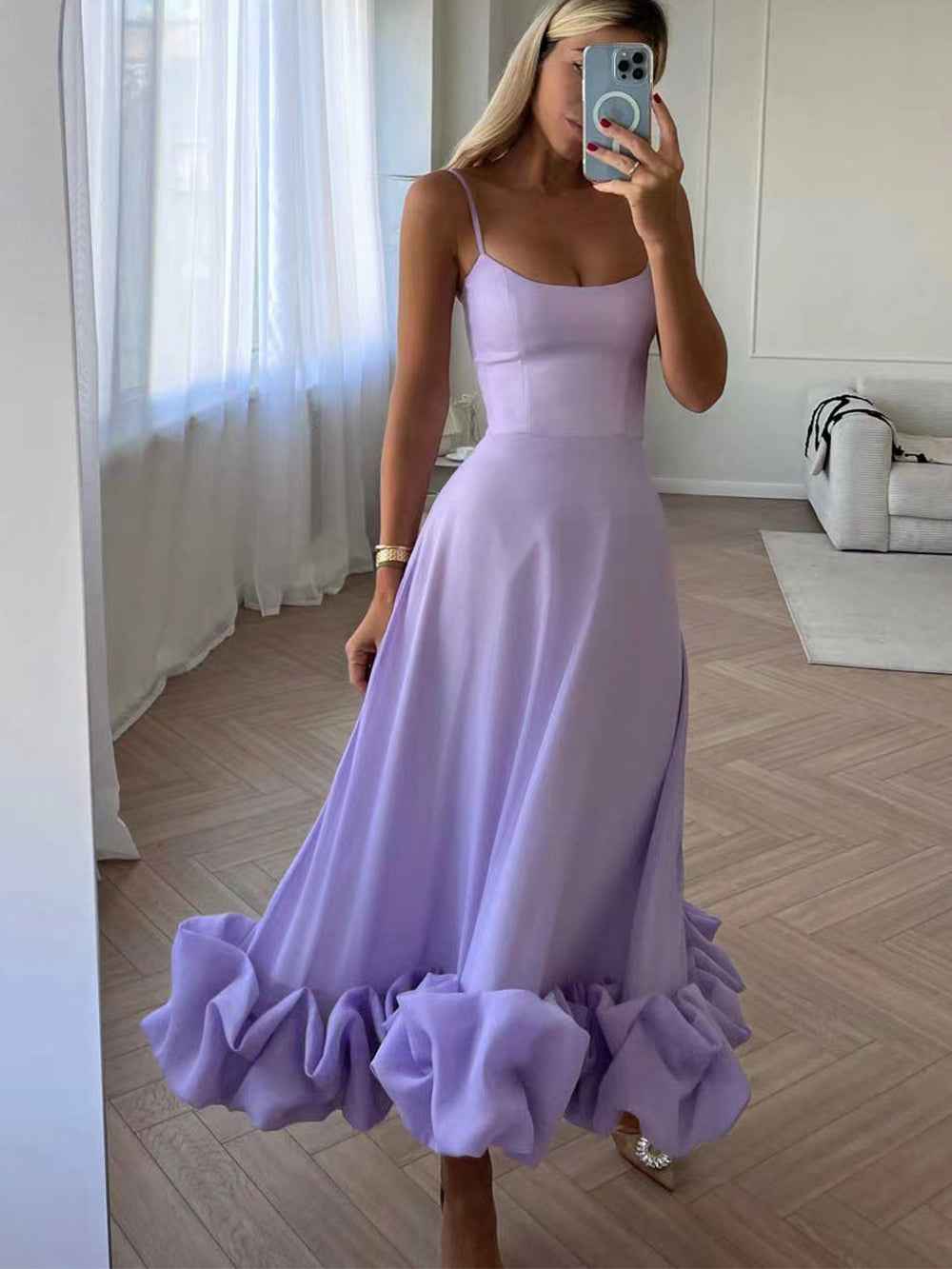 Women's Unique Dress - Elegant Style Purple