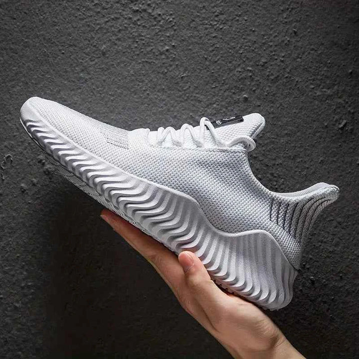 Beau | Men's Lightweight Lace-Up Sneakers White