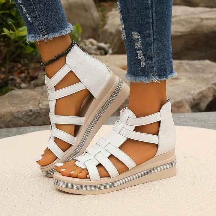 Hannah | Comfort Sandals with Rhinestone Decoration