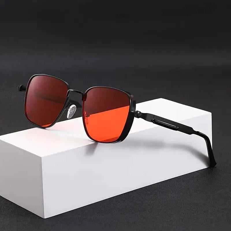 Stylish Polarized Sunglasses for Ultimate UV Protection Black Red