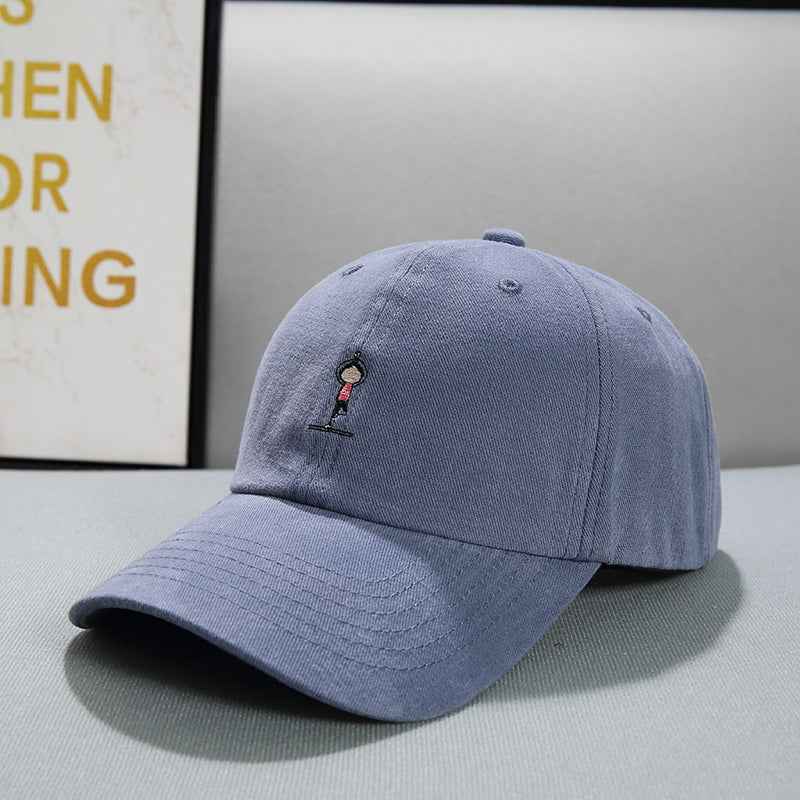 Face Displayed Small Letters Sun Visor Baseball Cap Yoga style grey adjustable