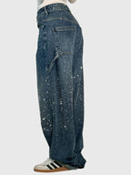 Women's Sparkle Diamond Denim Pants