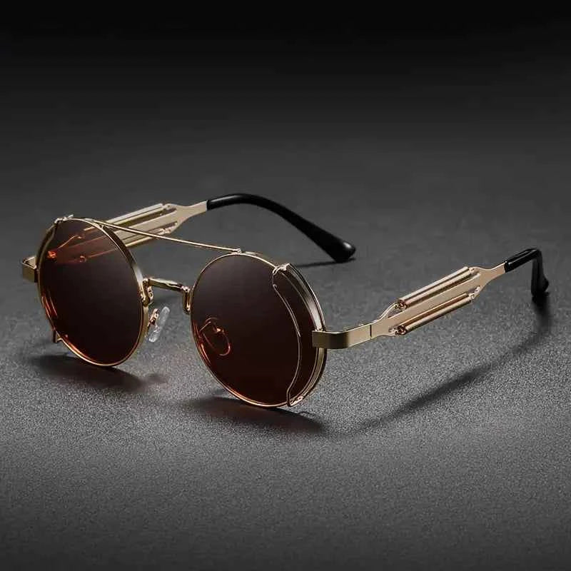 Polarized MechEdge Sunglasses for Ultimate UV Protection Gold Brown