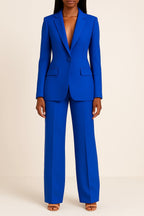 Women's Formal Two-Piece Suit Blue