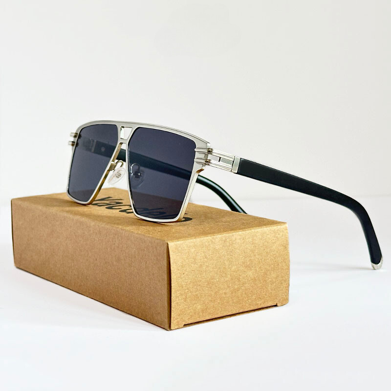 Polarized Sunglasses for Ultimate UV Protection Silver Gray