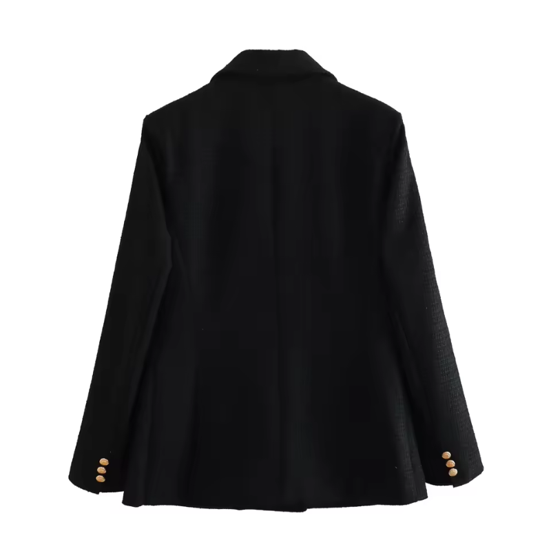 Elcke | Women's Blazer with Reversed Collar and Stylish Buttons