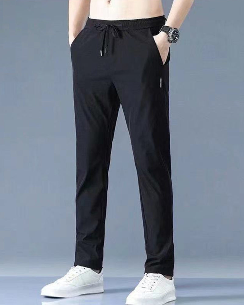 Men's Comfortable Casual Trousers Black
