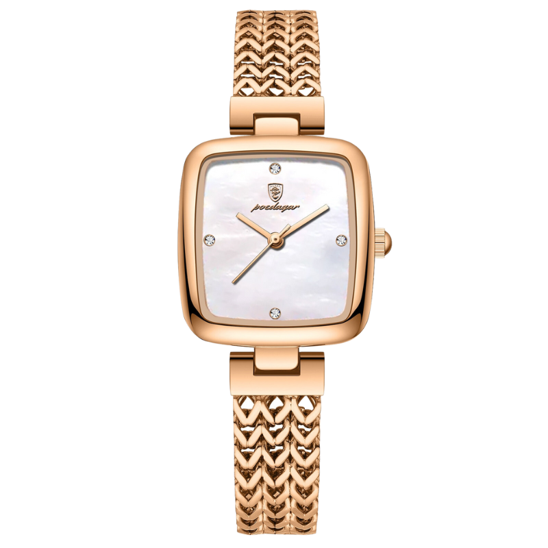 Elegant Melrose Timepiece Rose Gold White