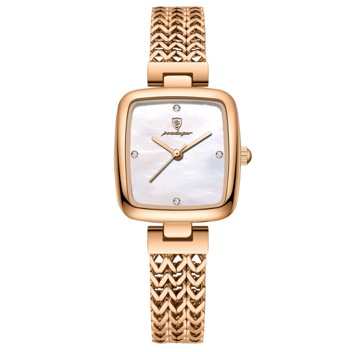Elegant Melrose Timepiece Rose Gold White