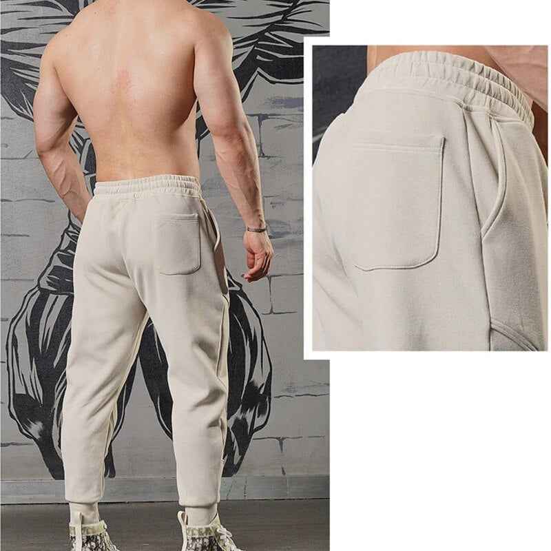 Men's Lightweight Cargo Fleece Jogging Pants - Tapered Fit