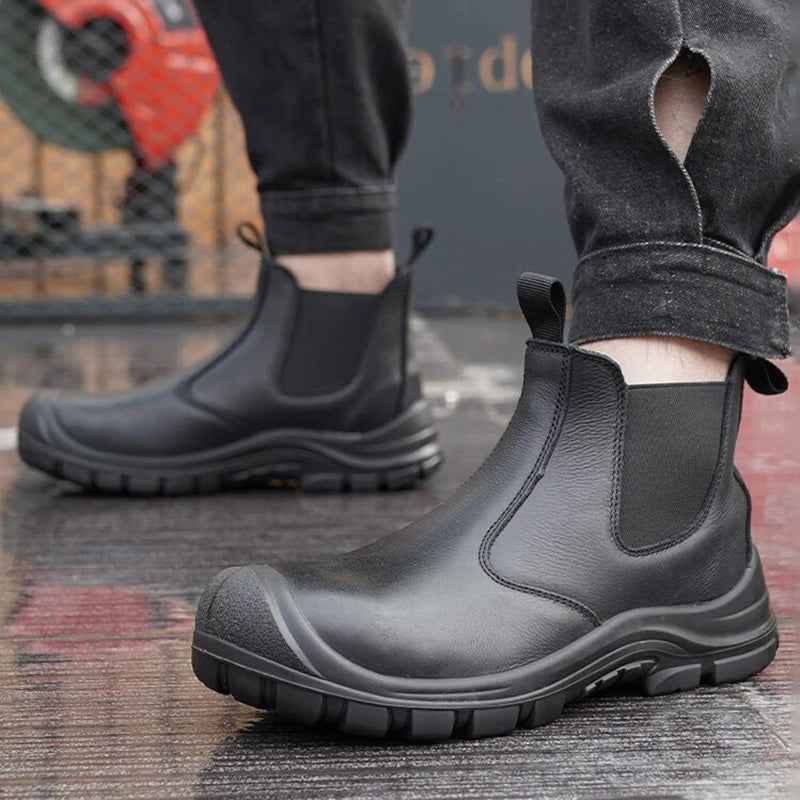 Men's Chelsea Winter Slip-On Work Boots