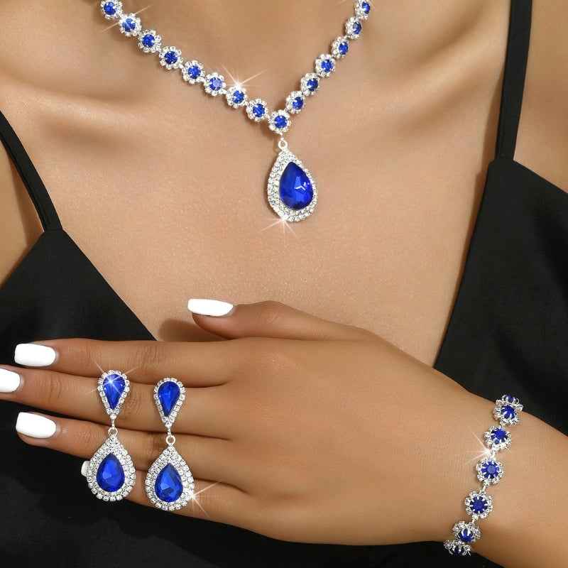 Elegant 3-Piece Gemstone Jewelry Set