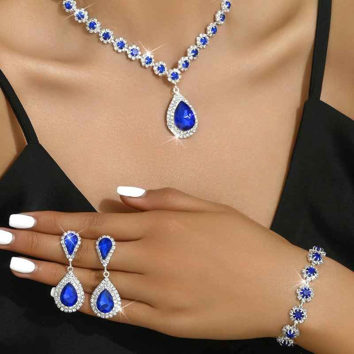 Elegant 3-Piece Gemstone Jewelry Set