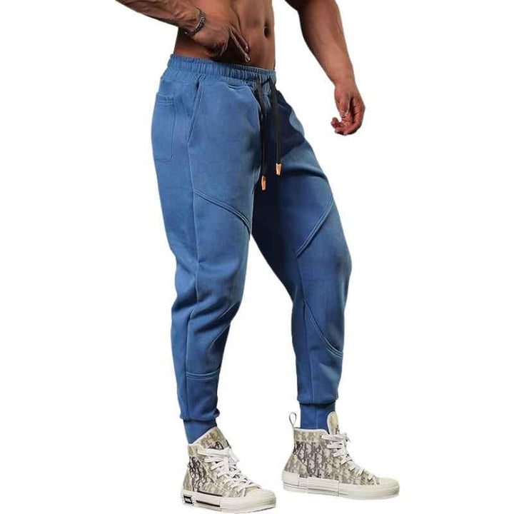 Men's Lightweight Cargo Fleece Jogging Pants - Tapered Fit
