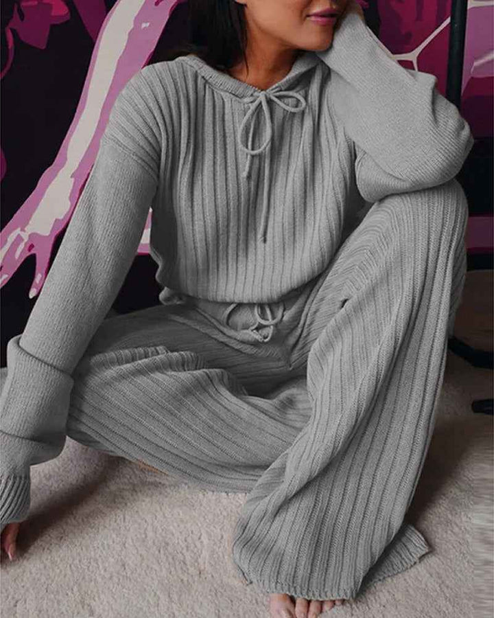 Women's Cozy Pajama Set Grey