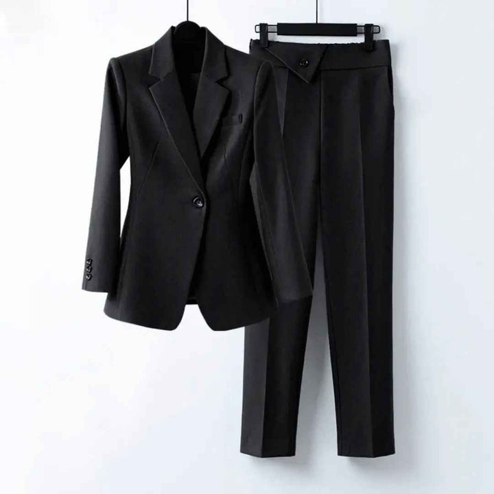 Women's Prestige Blazer Set Pearl Black