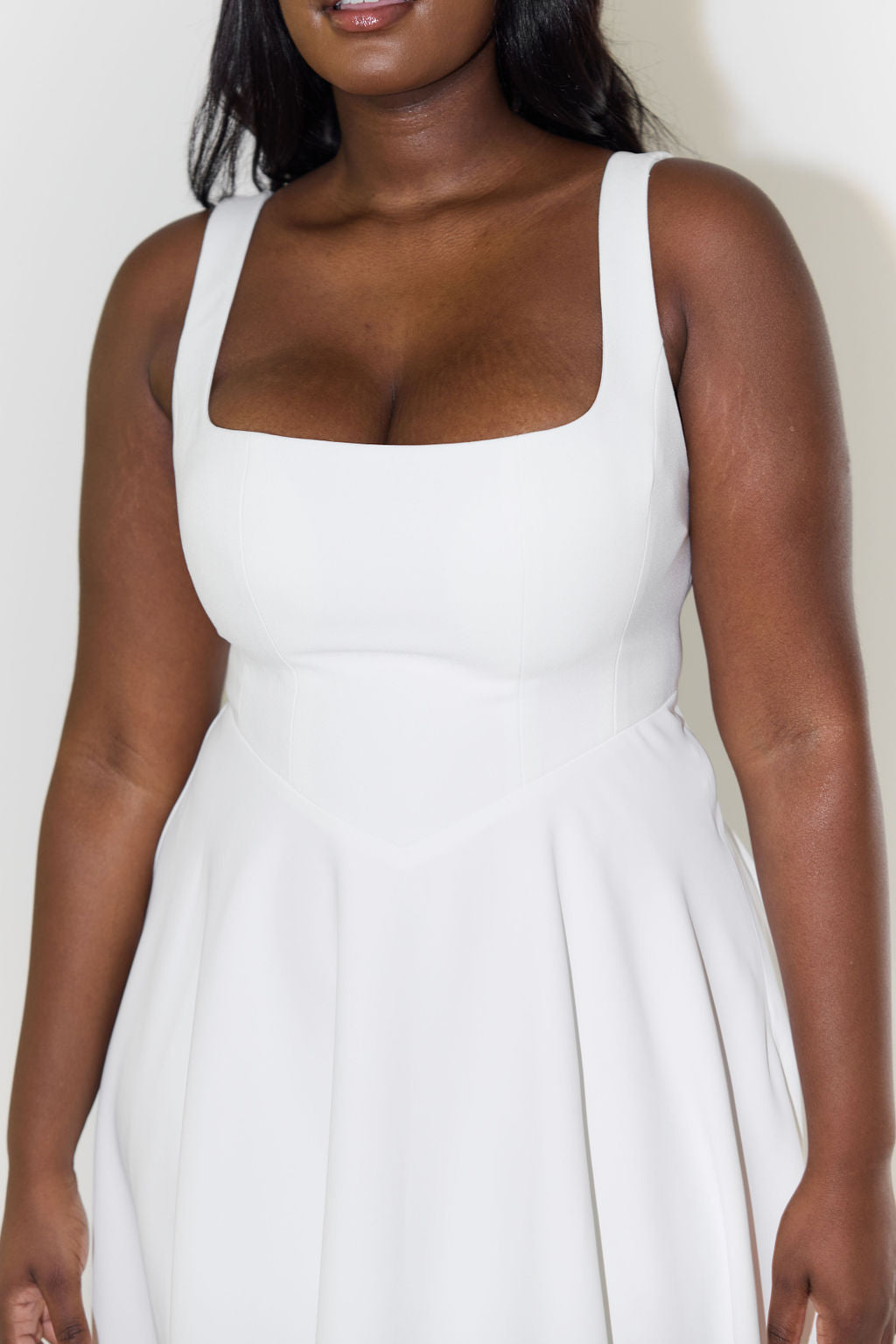 Paloma | Women's Midi Dress with Square Neckline