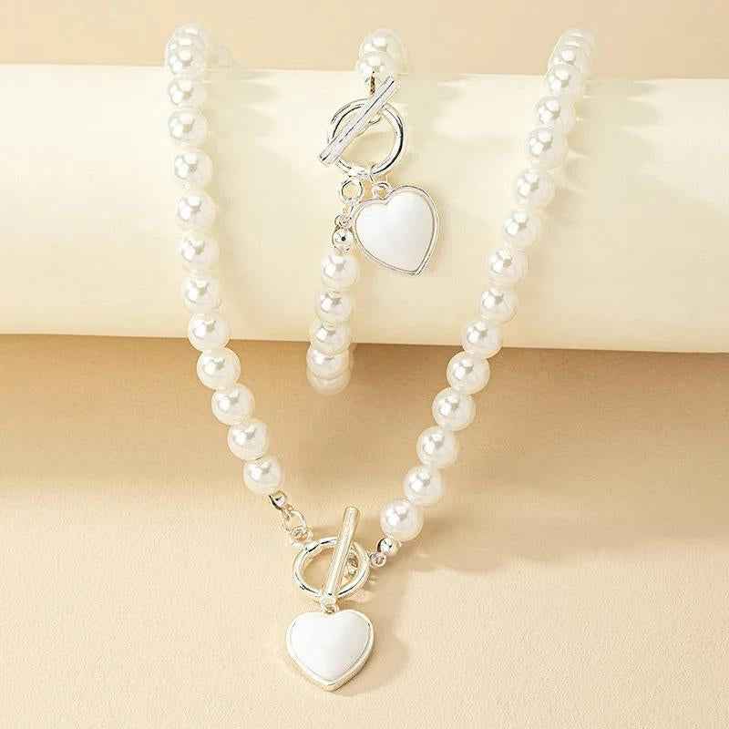 Elegant Pearl Jewelry Set