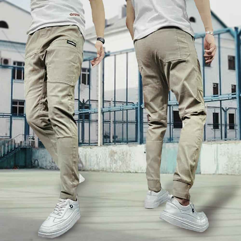 Men's Tapered Casual Cargo Pants for Everyday Wear