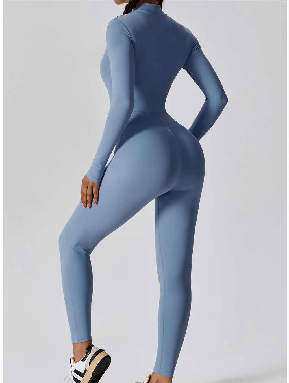 Women's Long Sleeve Shaping Yoga Fitness Jumpsuit