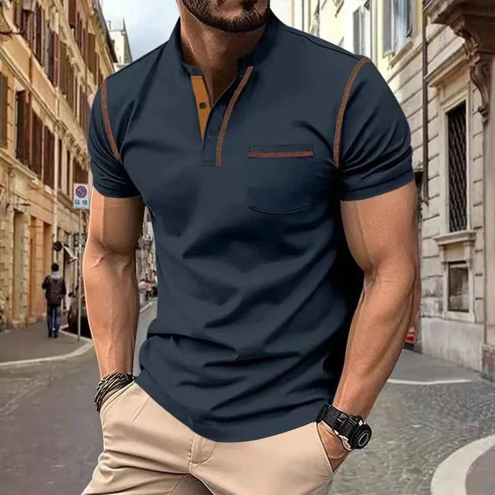 Men's Elegant Polo Shirt – Perfect Style for Any Occasion Dark Blue