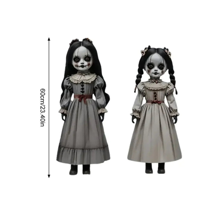 Halloweenské dekorace na zahradu v podobě duchů s tyčkami do země - sada 2 kusů